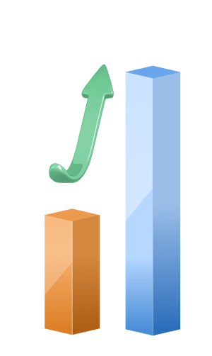 Private vs public bar chart